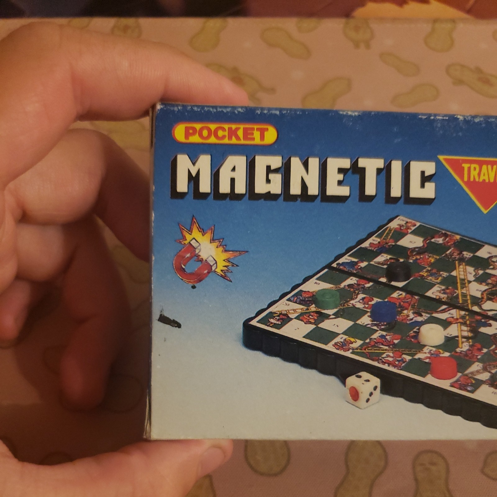 Pocket Mini Magnetic Travel Game Travel Snakes & Ladders Pocket Game Vintage Box