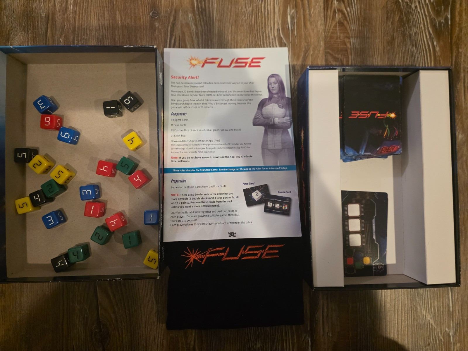 Fuse – Board Game – Renegade Games – Used, Acceptable Condition – Ships Fast
