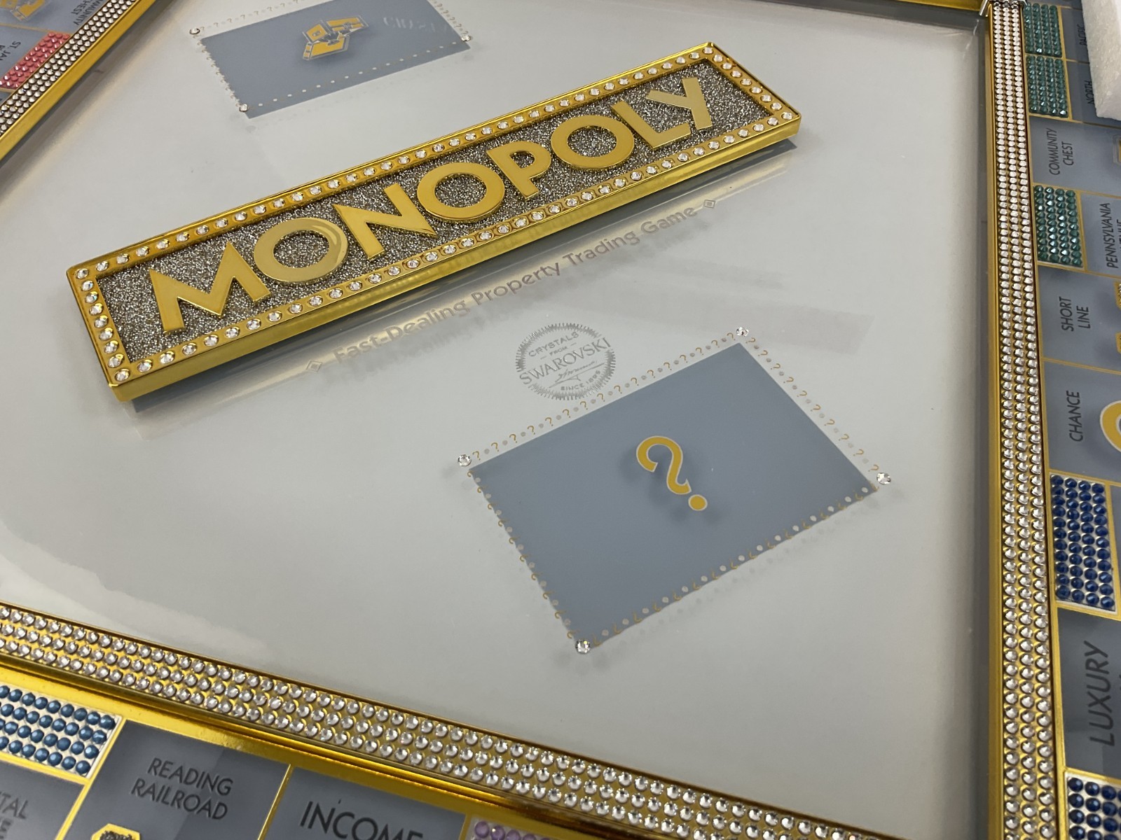 Monopoly Crystal Edition 85th Anniversary Swarovski Glass Board Limited Hasbro