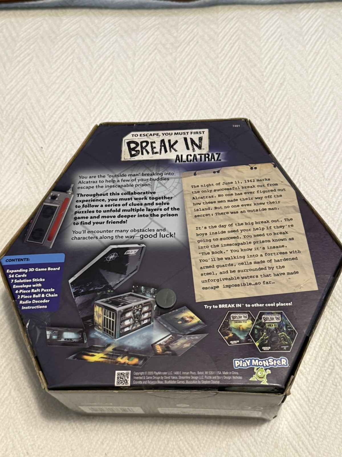 Alcatraz, “To Escape,You Must First Break in”Board Game, Based On Real Events…