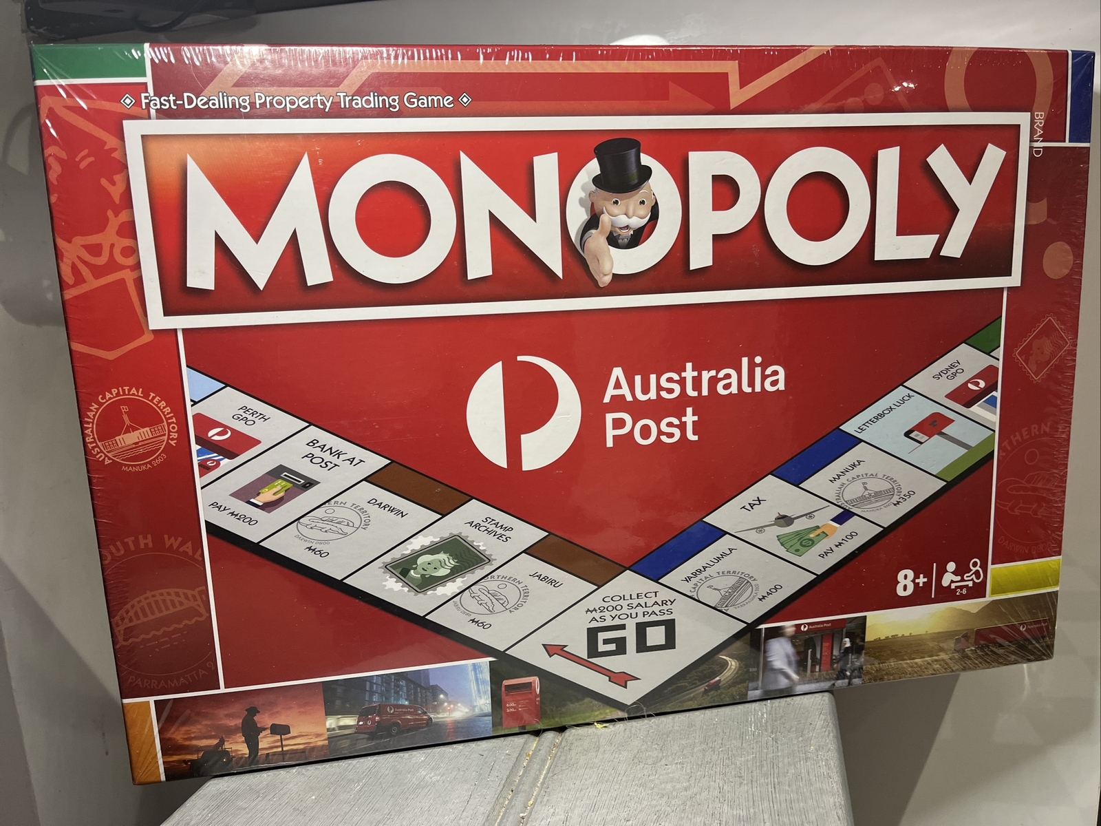 Monopoly Australia Post Fast Dealing Property Trading Game Age 8+ Brand New
