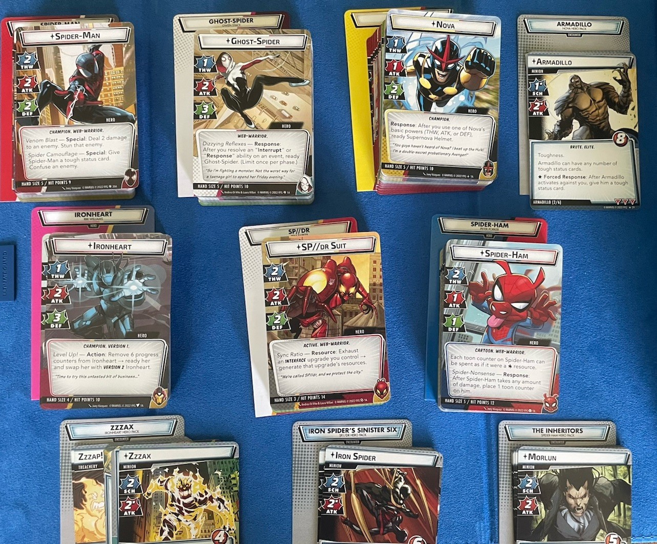 MAKE OFFFER – OOP Marvel Champions – Sinister Motives Campaign + Wave 5 Heroes
