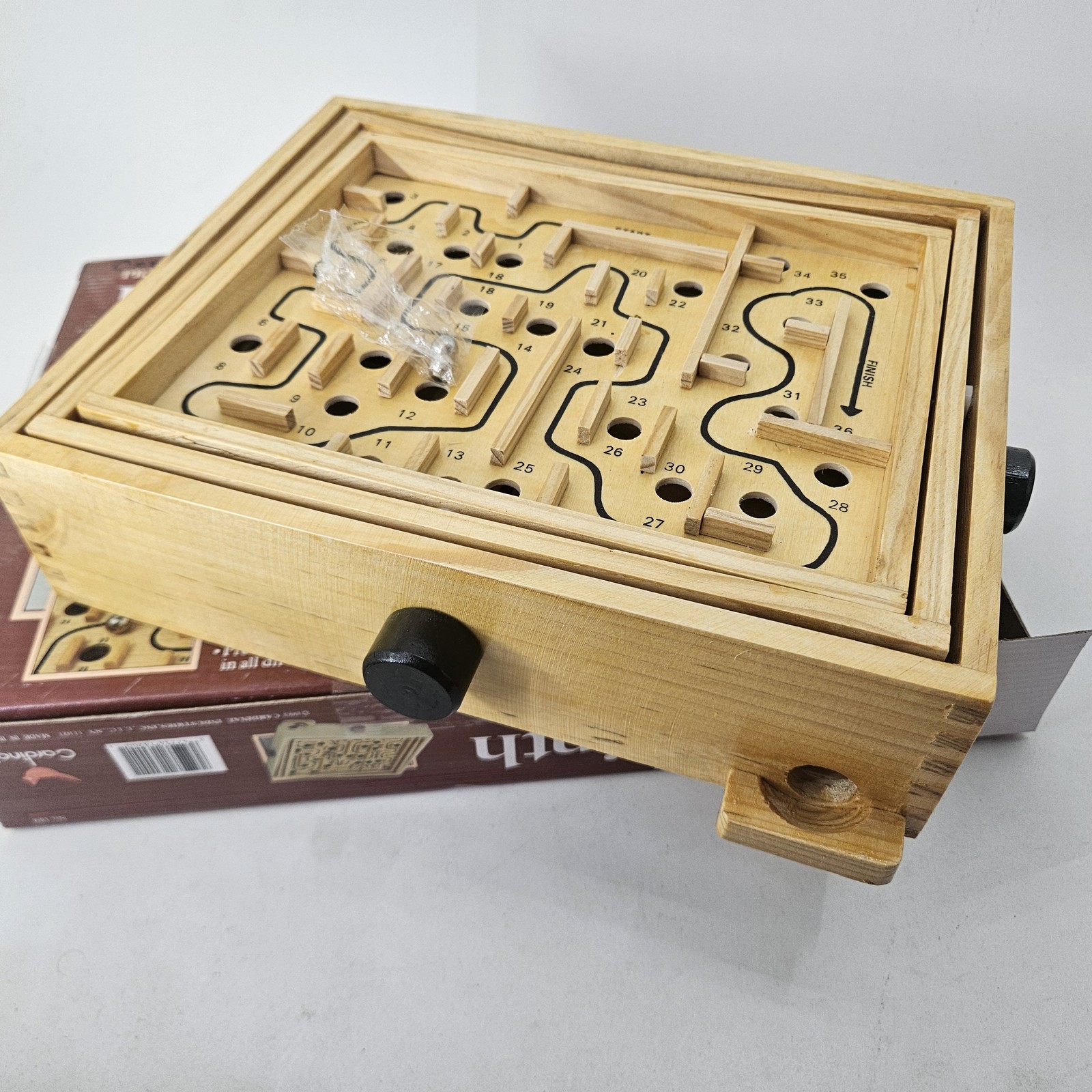 Cardinal Premier Edition Labyrinth Wooden Maze Skill Game Ages 6+ Solitaire New