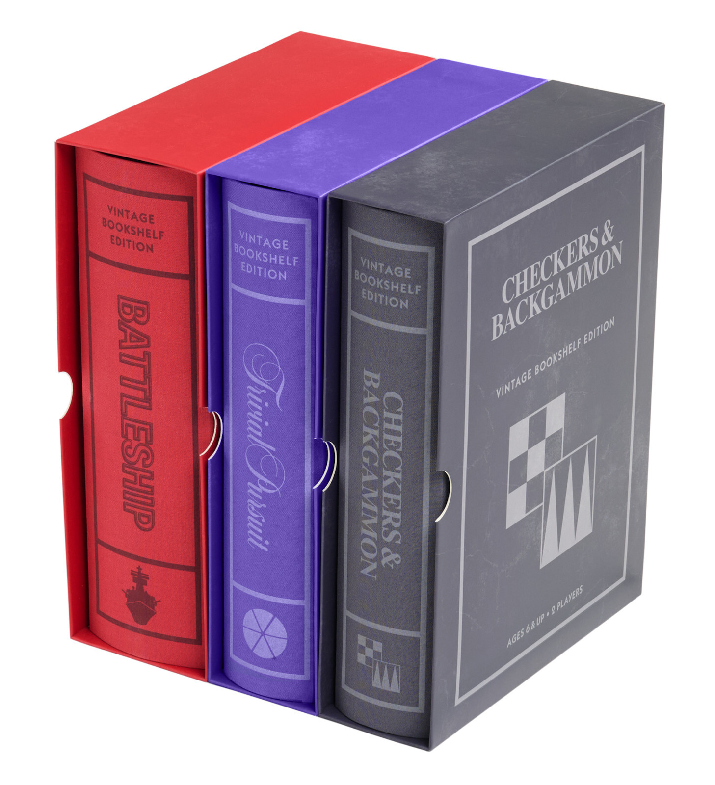WS Game Company Collection of 18 Vintage Bookshelf Linen Book Board Games New