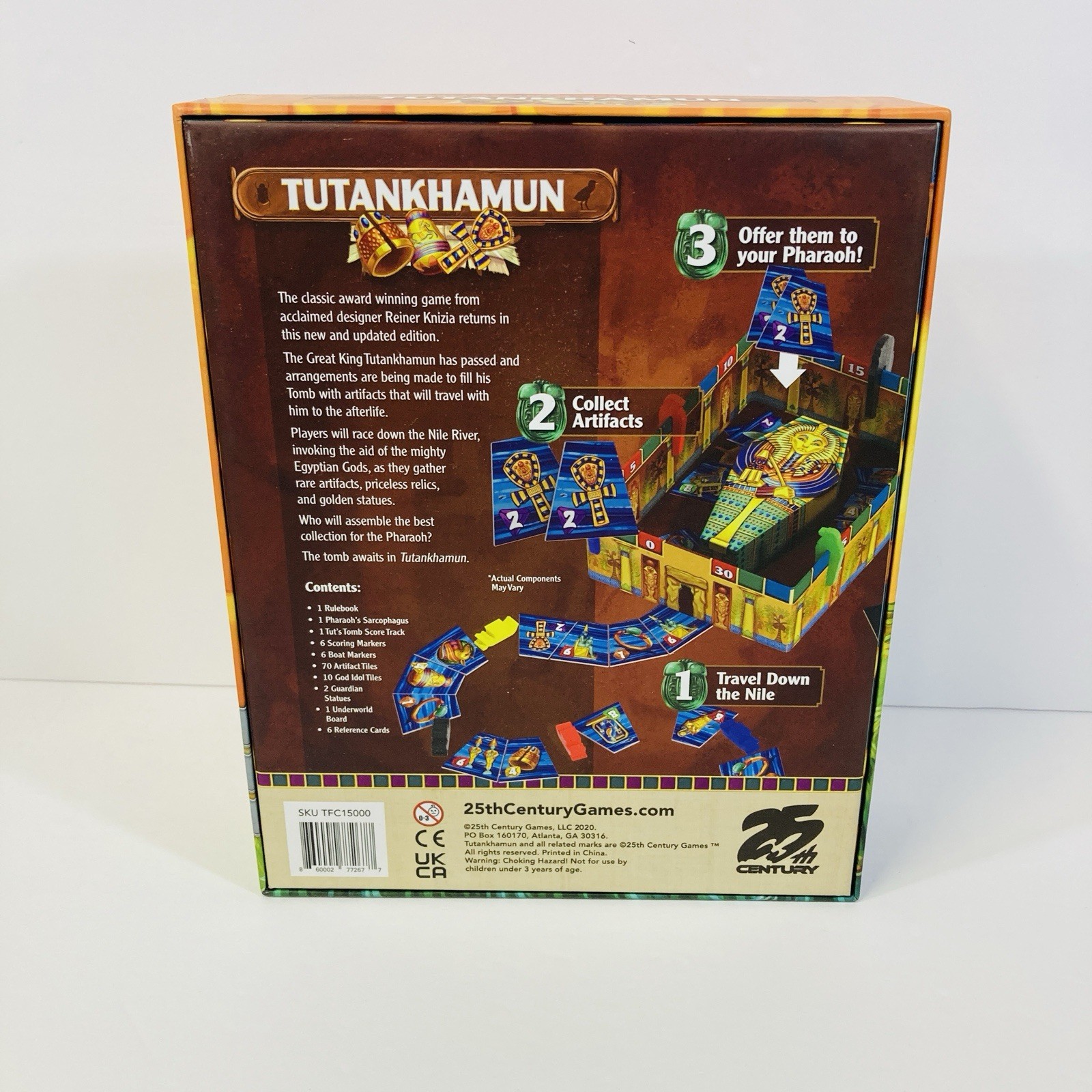 TUTANKHAMUN BOARD GAME by Reiner Knizia 25th Century Games 2021 English Retail