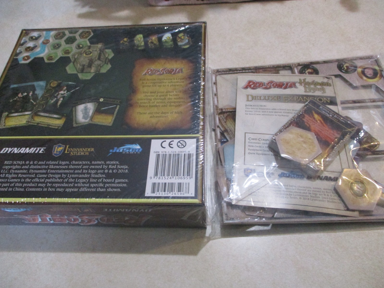 NEW SEALED Red Sonja HYRKANIA’S LEGACY & expansion kit