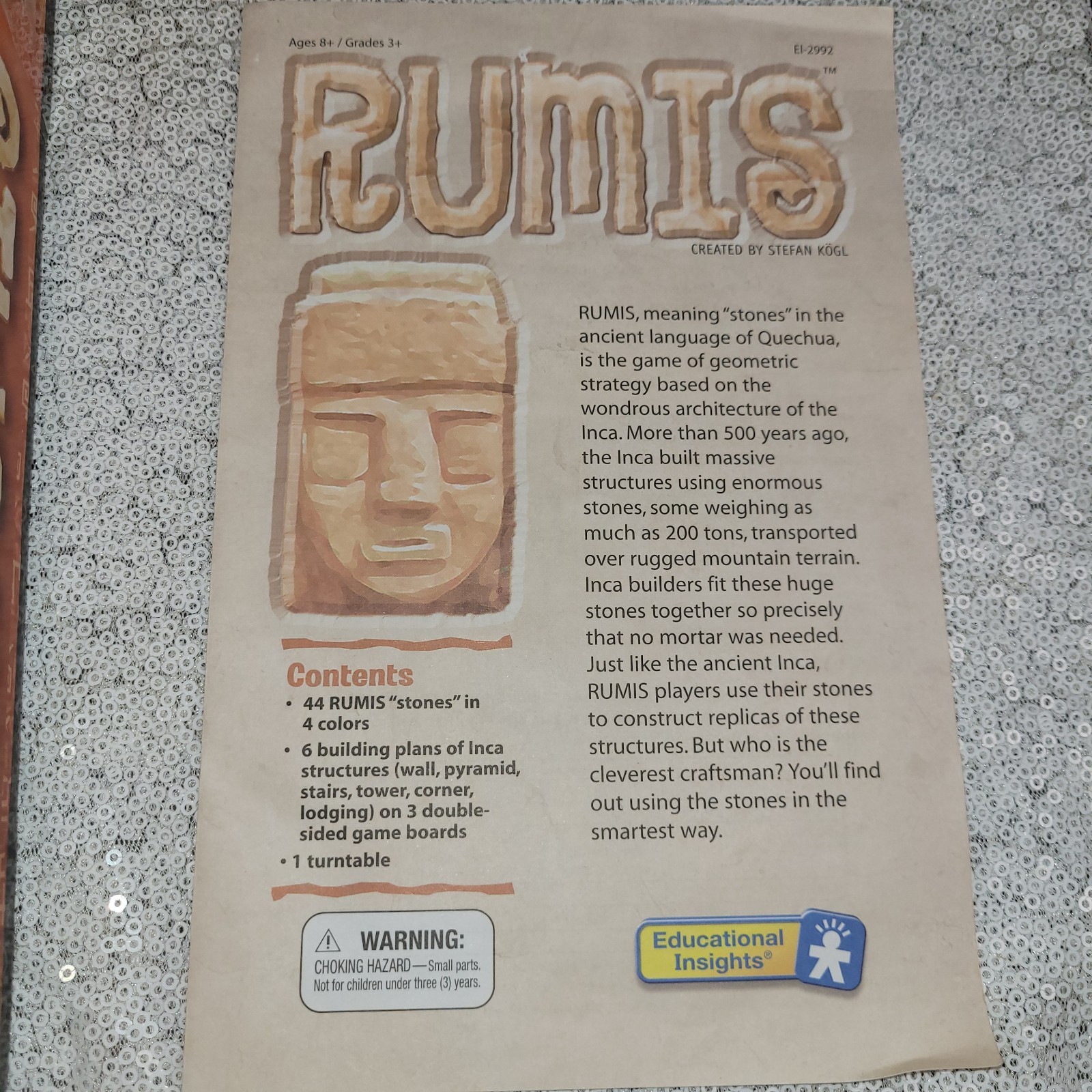 Rumis Board Game 3D Strategy Outbuild Outsmart COMPLETE Educational Insights
