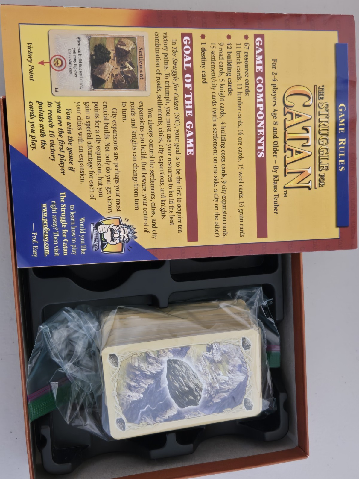 The Struggle for Catan Card Game Multi Player Klaus Teuber