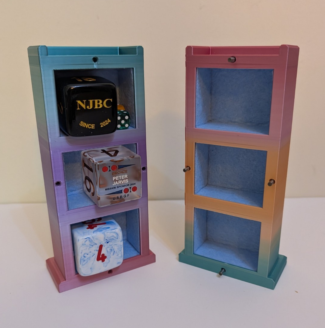 Cube-Tower™ Backgammon Doubling Cube Display & Storage Tower – Choose Color