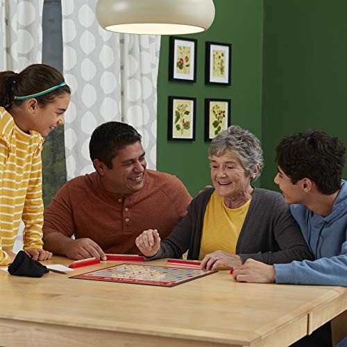 Classic Scrabble Game Multicolor Tabletop Word Gameplay for Family Fun