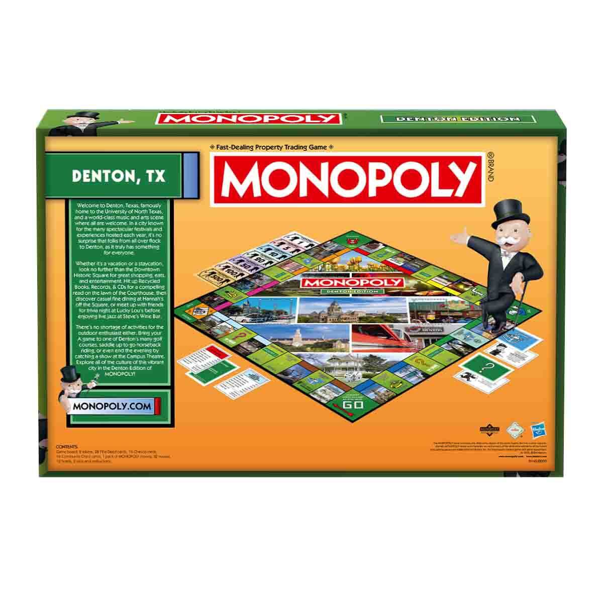 Denton, TX Monopoly Board Game