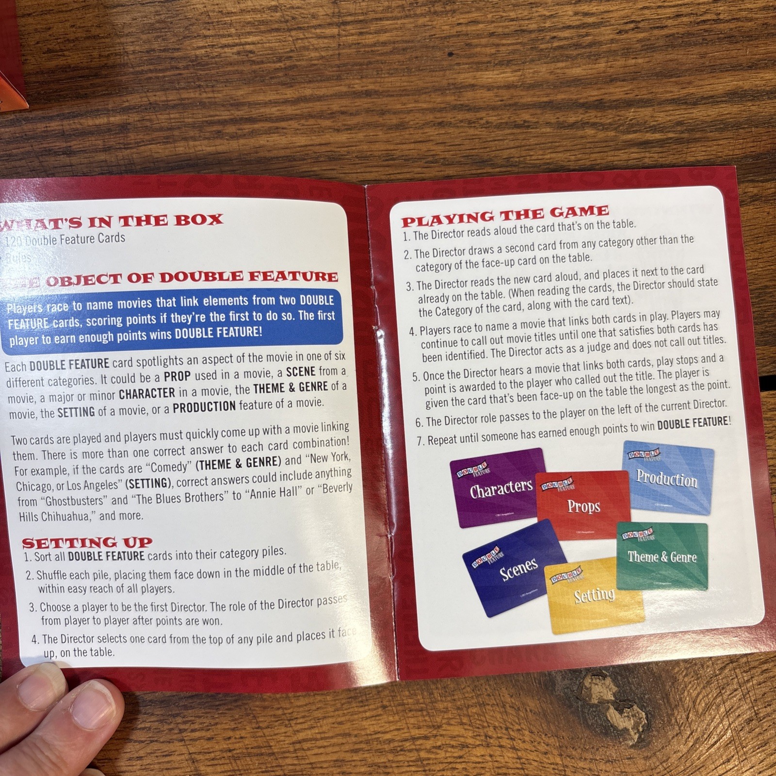 Double Feature Movie Game For Everyone Renegade, ages 10+, 4-10 players