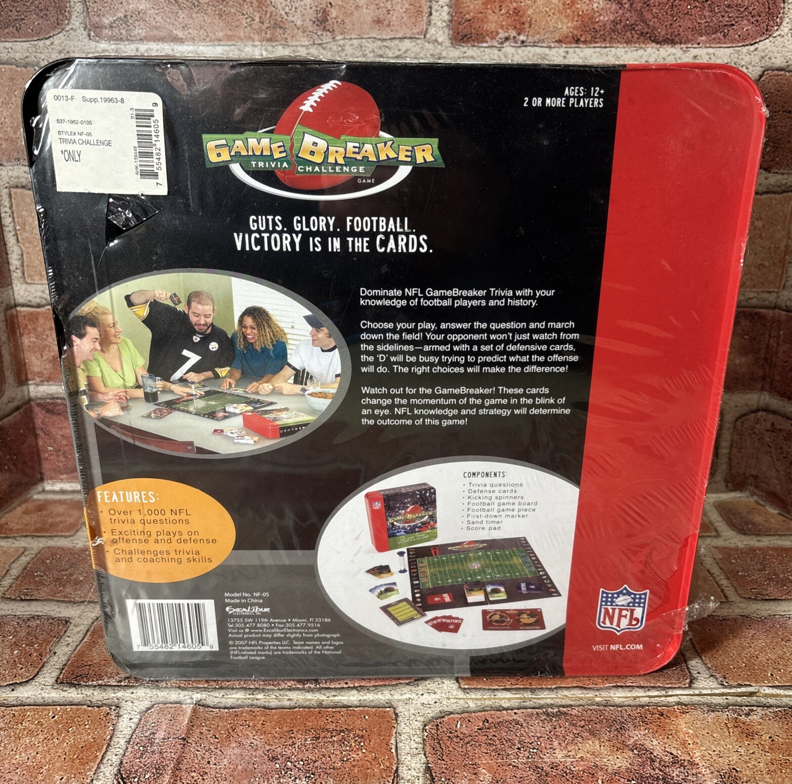 NFL Game Breaker Trivia Challenge Game Test Your NFL Knowledge 1,000+ Questions