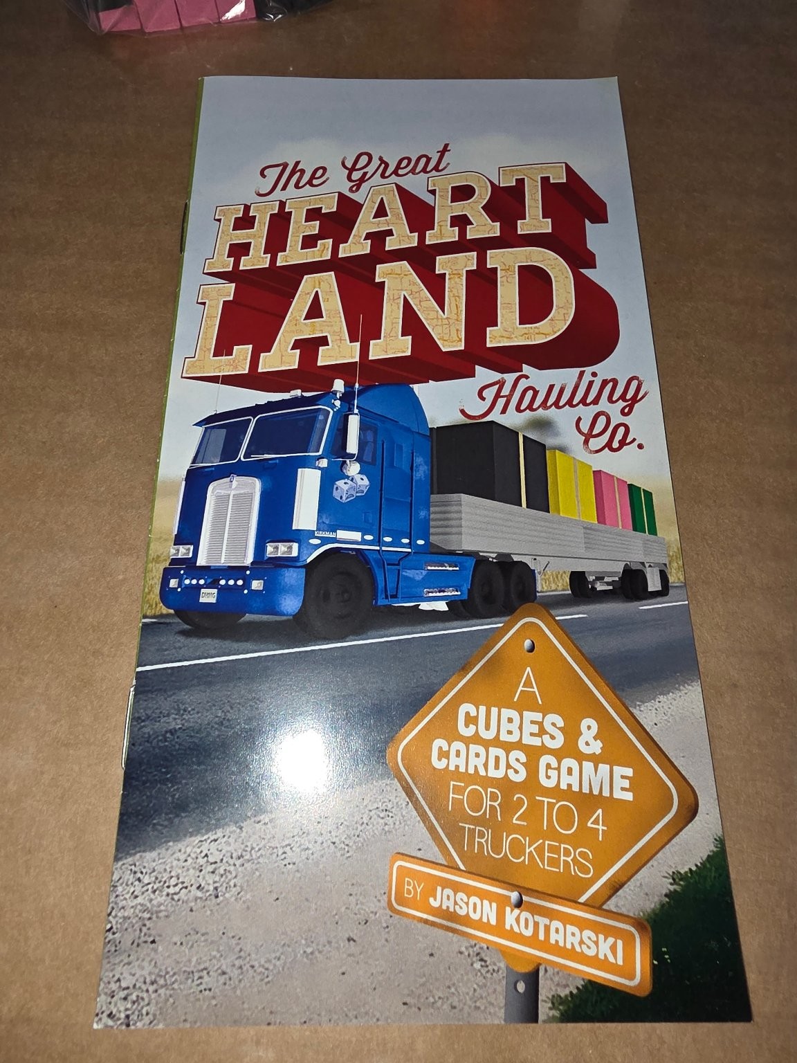 The Great Heartland Hauling Co. Dice Hate Me Games Board Game 2-4 Players Cubes