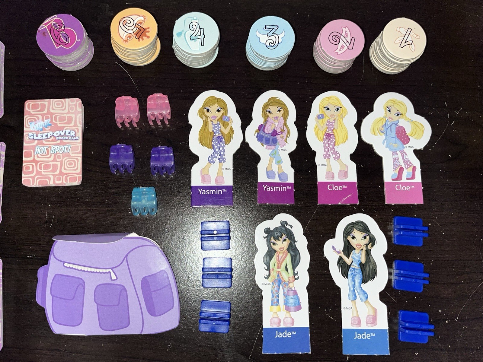 Bratz Sleep Over Board Game MGA Slumber Party Guessing Game