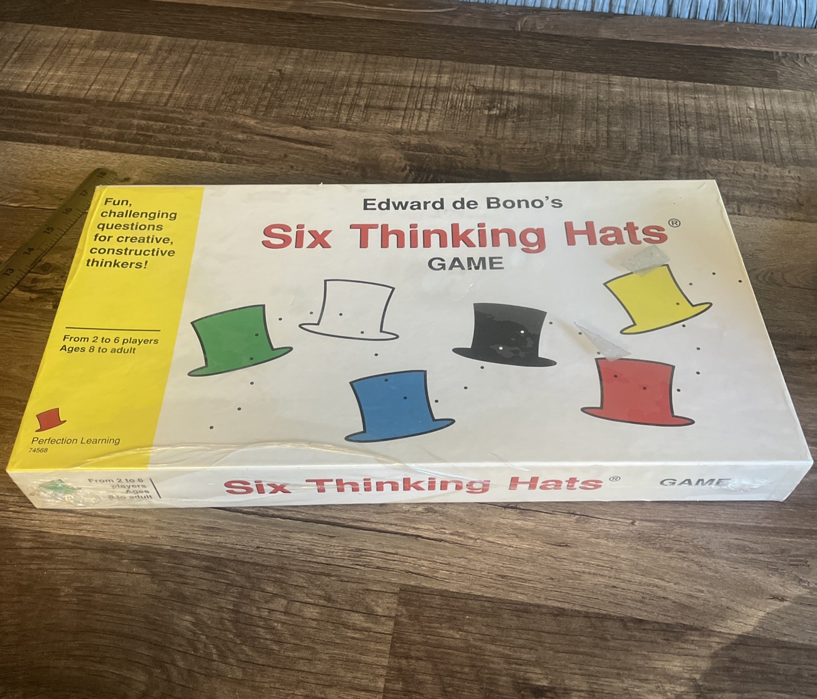 Vintage Six Thinking Hats Game New Factory Sealed in Box 2 to 6 Players Rare