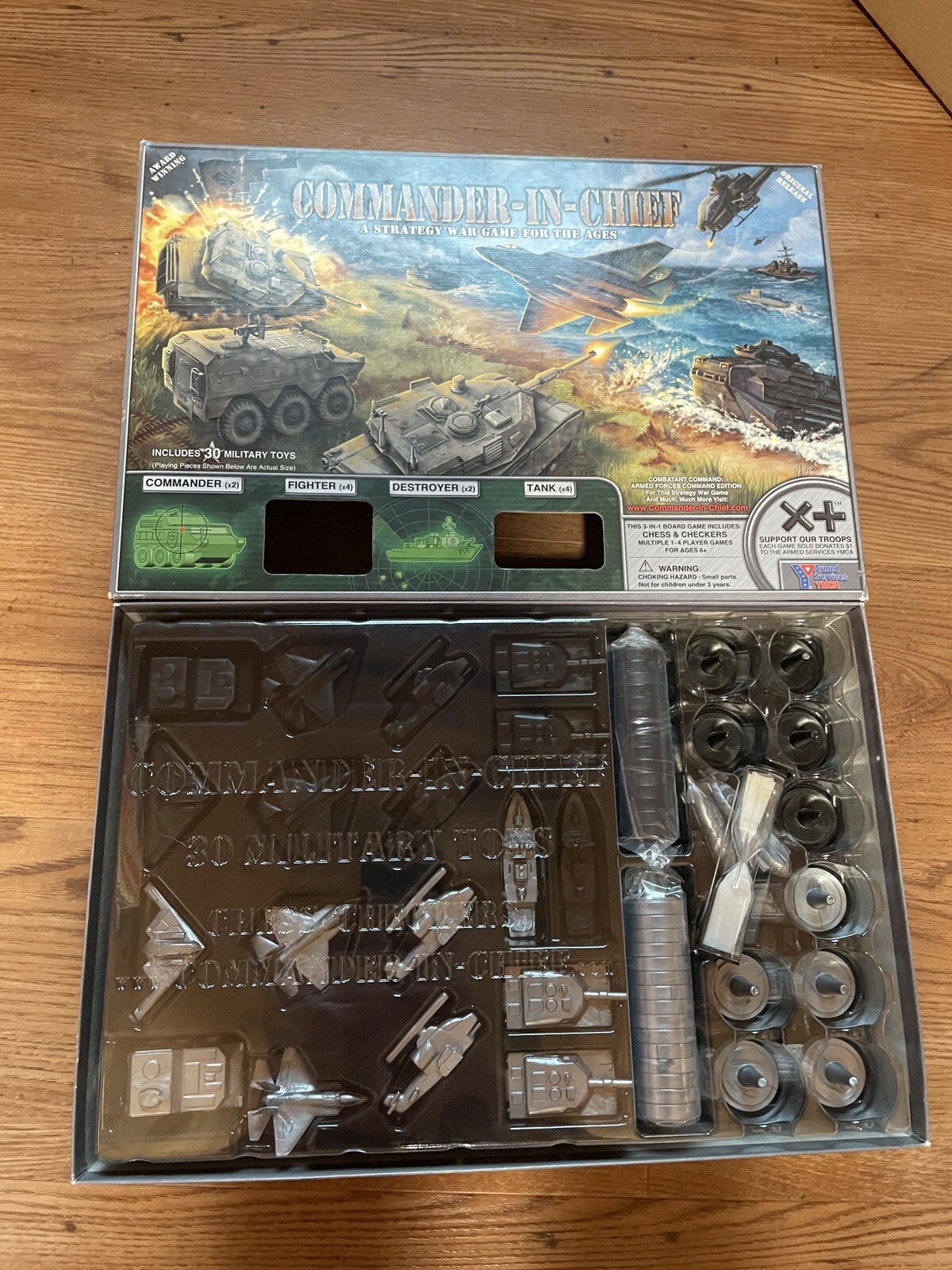 Commander-In-Chief: Strategy War Board Game with Chess and Checkers Complete++++