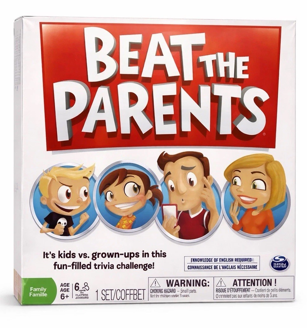 Beat The Parents Board Game Spin Master Family Trivia Game Kids vs Adults 6+ NEW