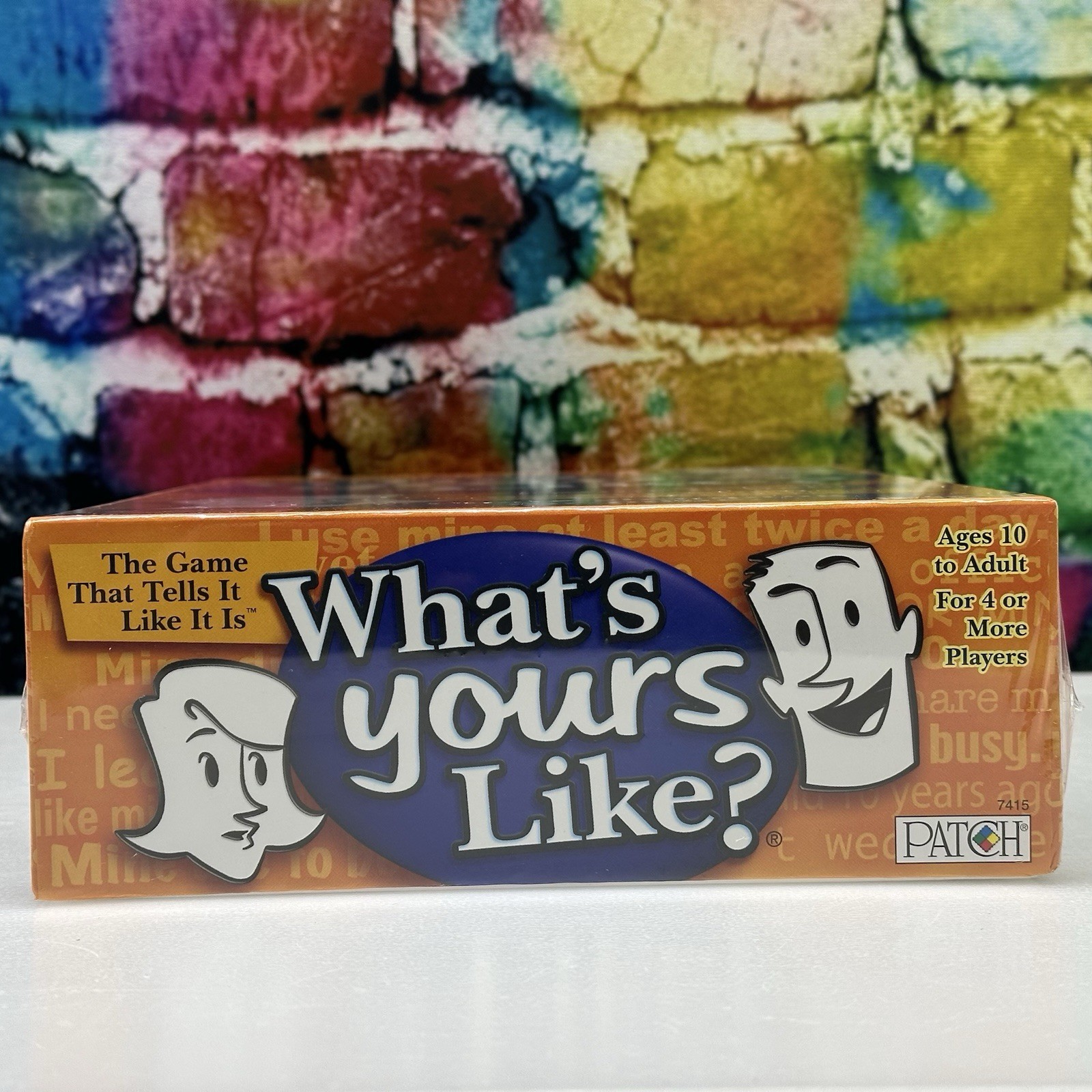 What’s Yours Like? PATCH 2007 Fun Laughs Family Party Game Ages 10+ Sealed NEW!