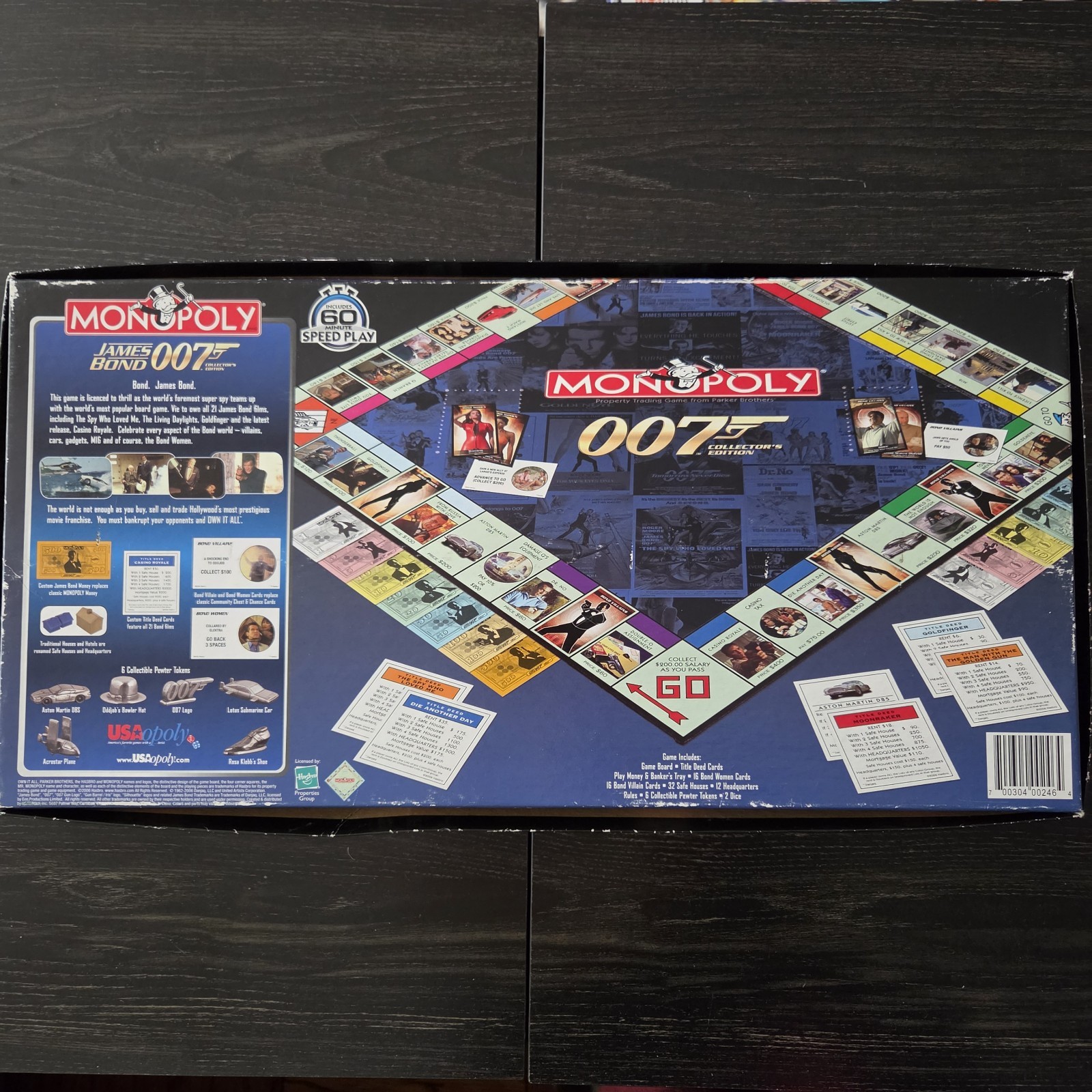 James Bond 007 Collector’s Edition Monopoly Hasbro 2006 Board Game