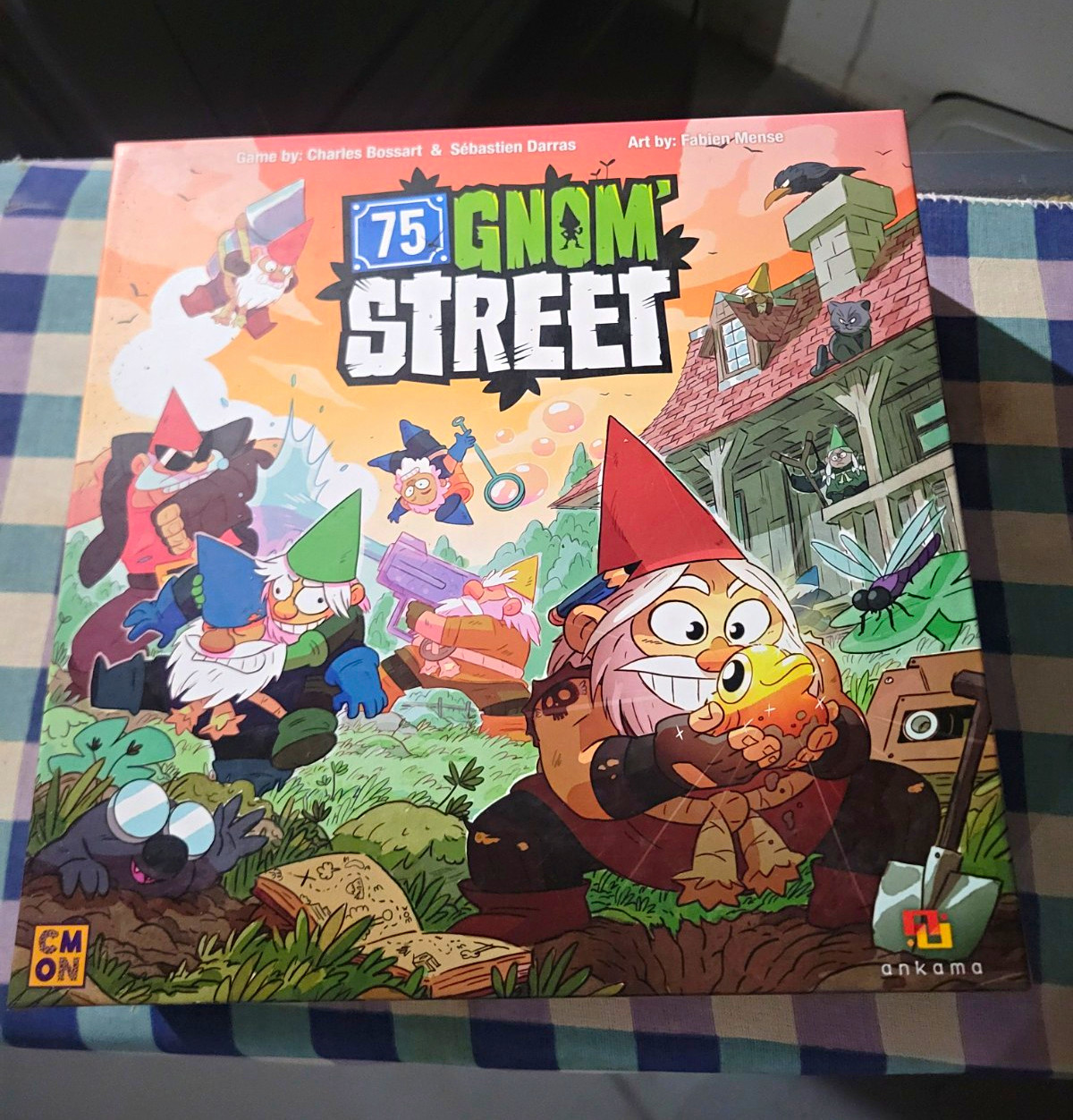 CMON 75 Gnom’ Street Fantasy Board Game Complete Game 2+ Players 14+
