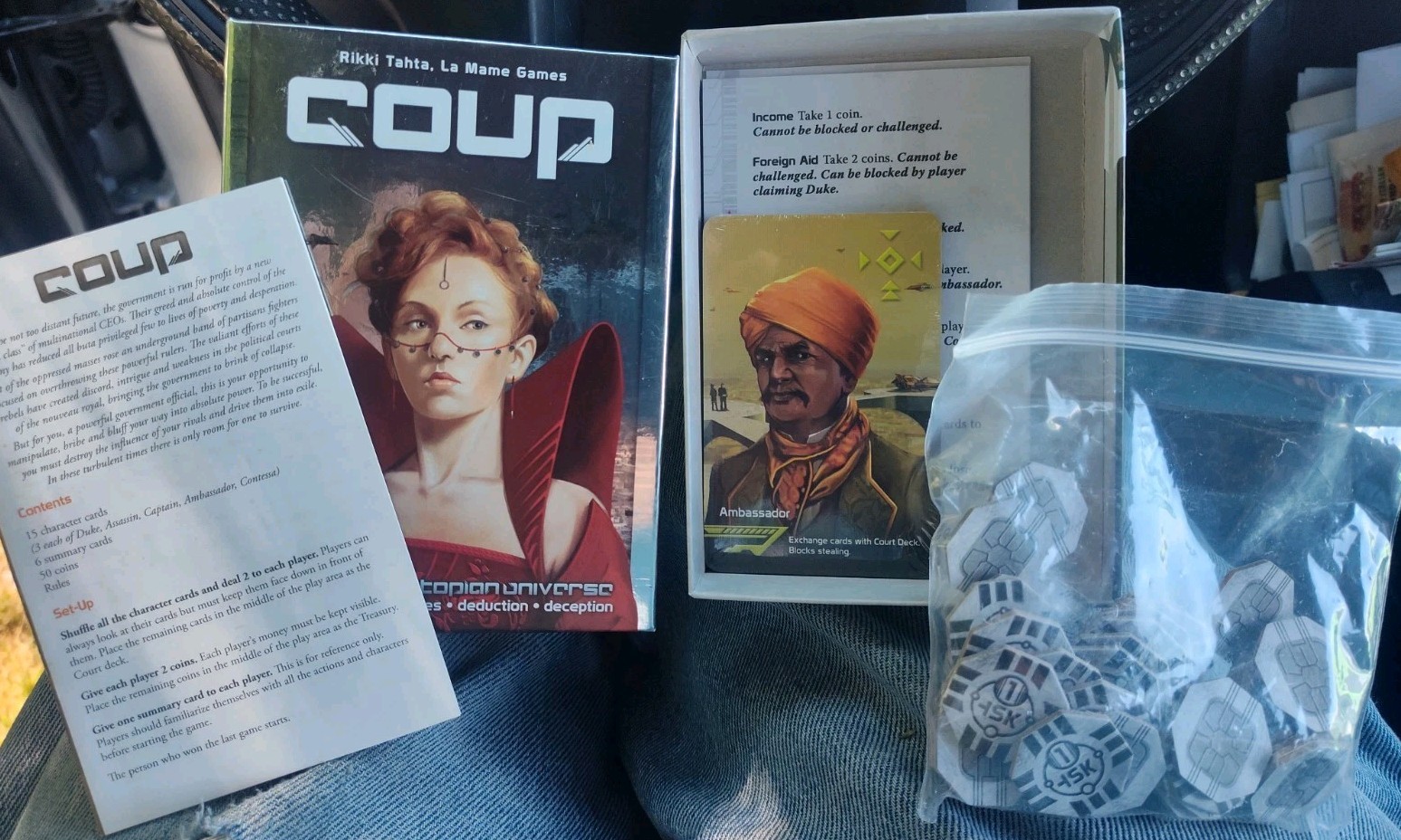 COUP Card Game – The Dystopian Universe Indie Boards Card Sealed NEW OPEN BOX