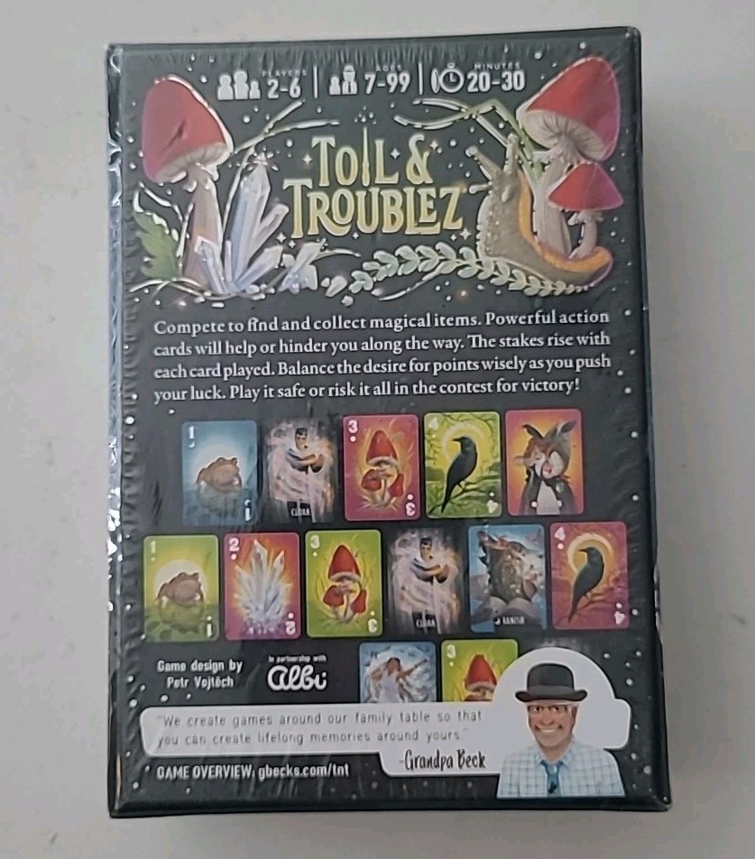 Toil & Troublez Card Game Grandpa Beck’s Games SEALED (B3-A17)