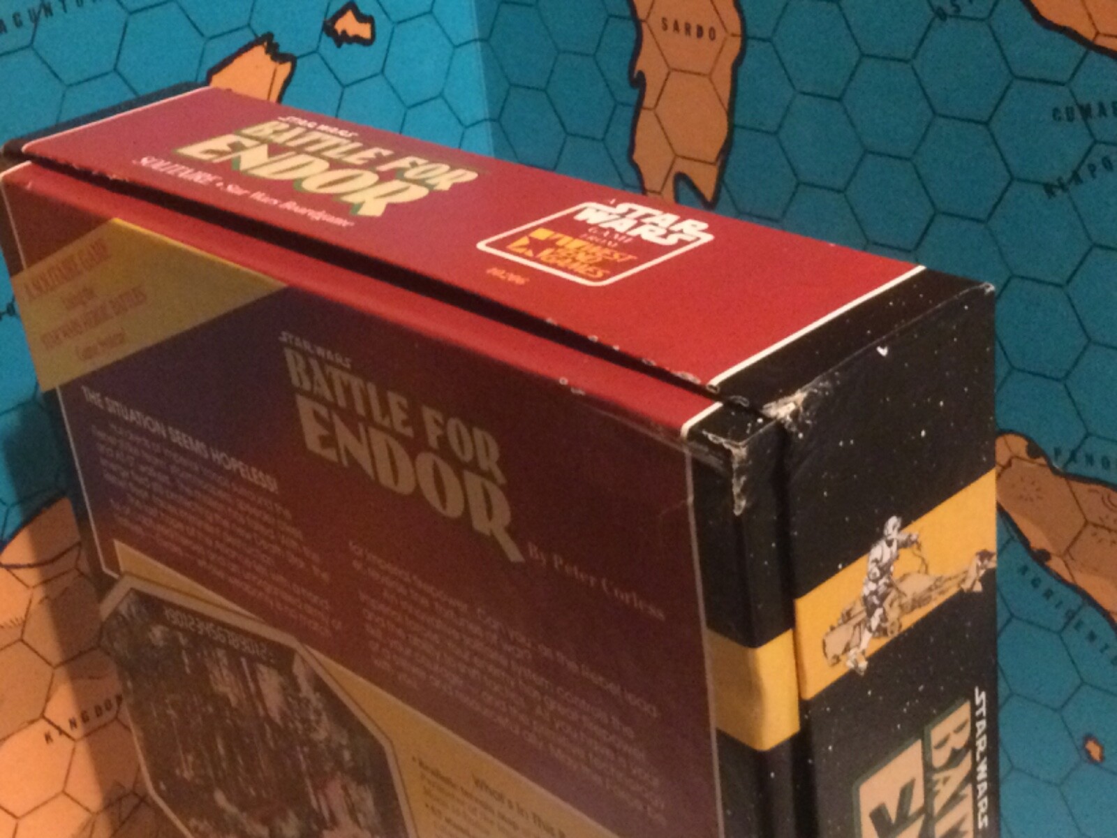 BATTLE FOR ENDOR unpunched West End Games Star Wars Solitaire Sci-Fi 1989