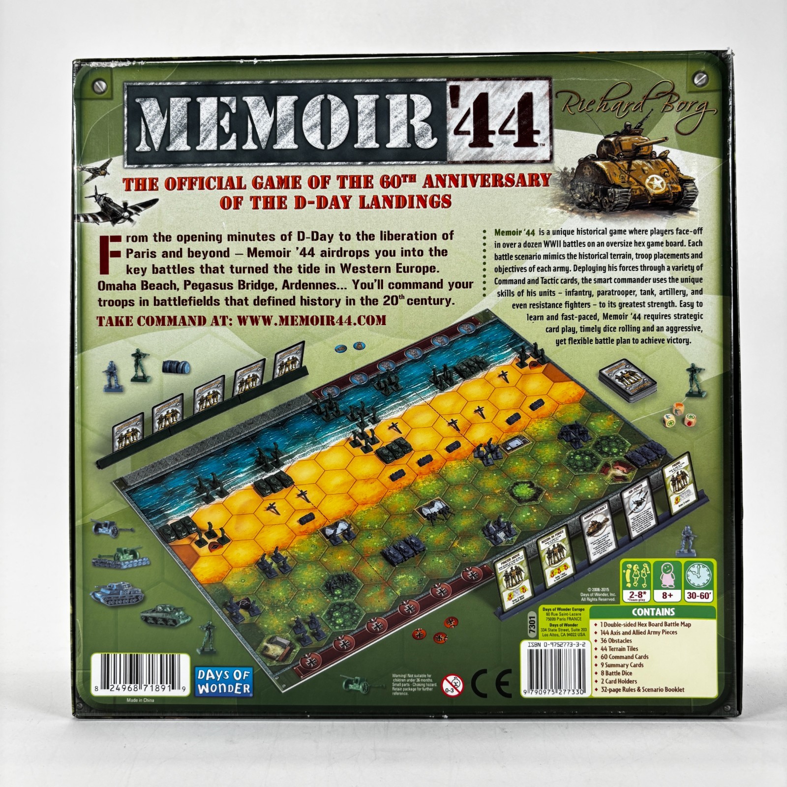 Memoir ’44 WWII Board Game – Historical Miniatures Strategy for 2-8 Players