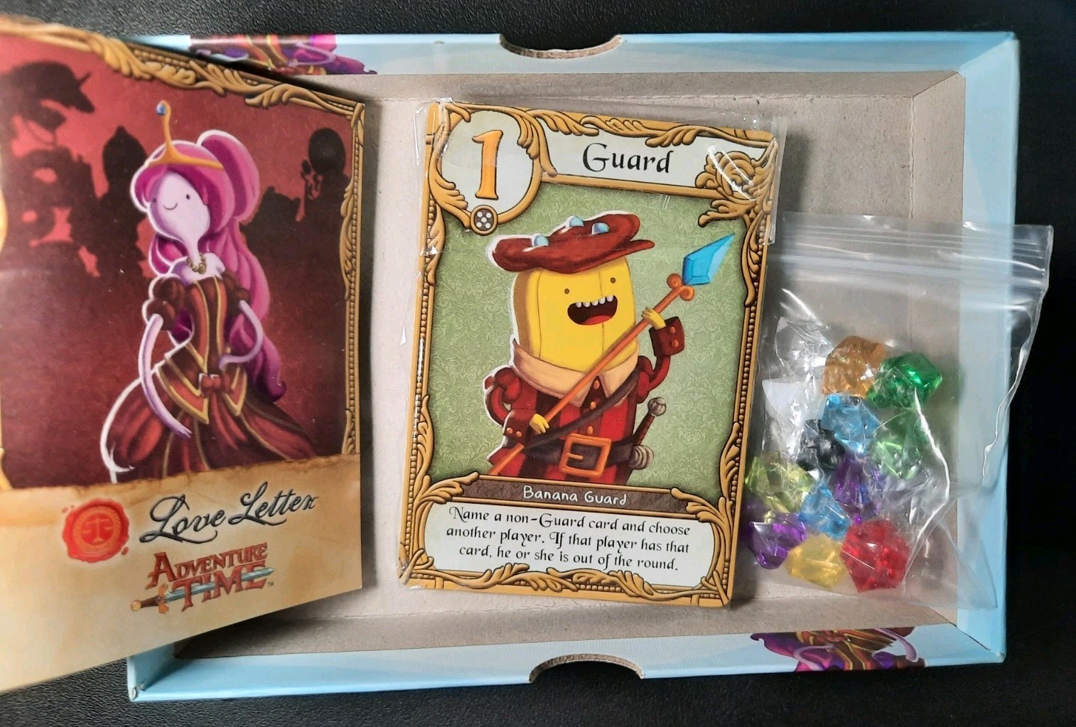 Adventure Time Love Letters Card Game AEG 2015 Complete Cards, Favors, & Box