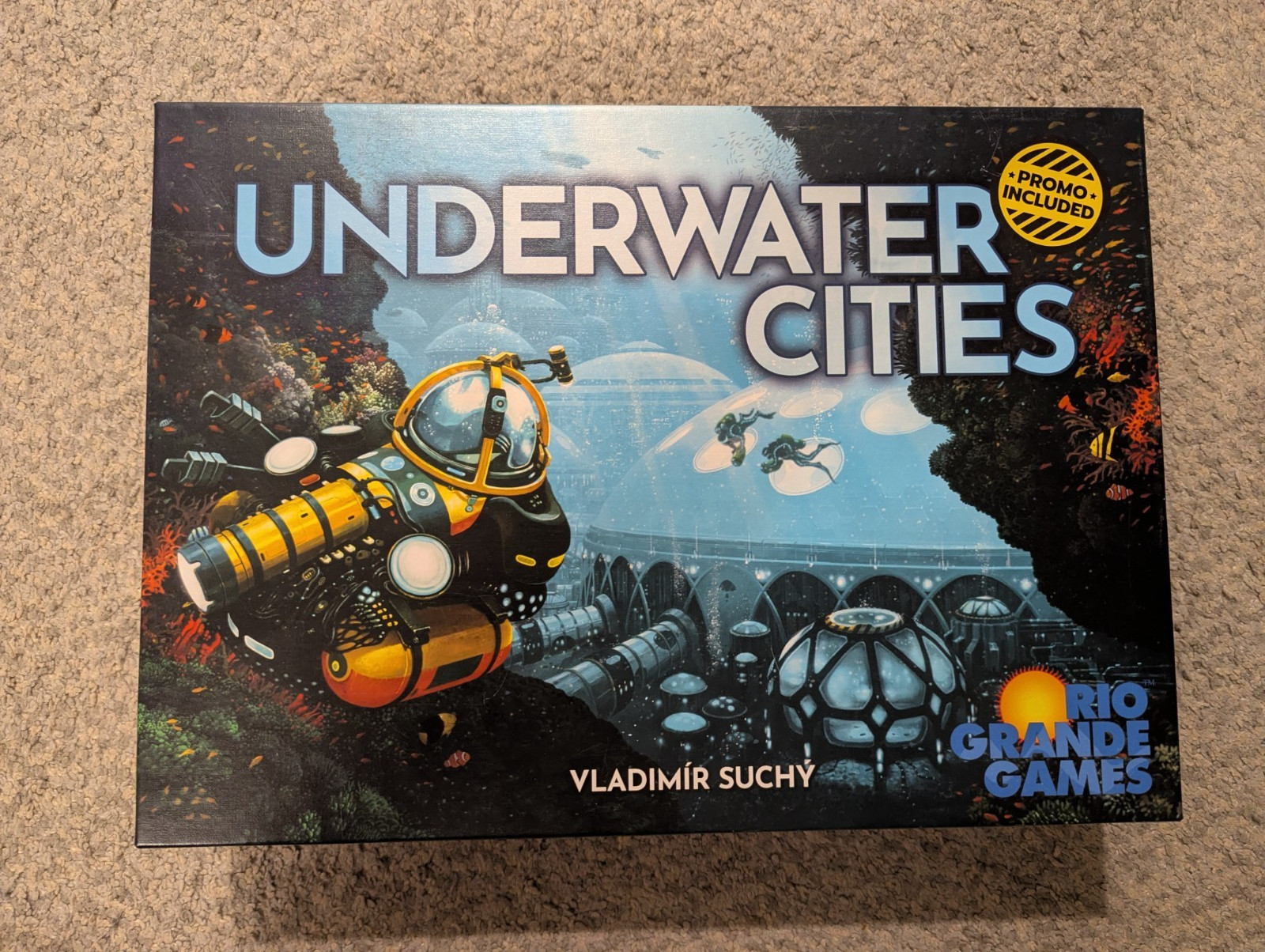 Underwater Cities Board Game, Used, Good Condition