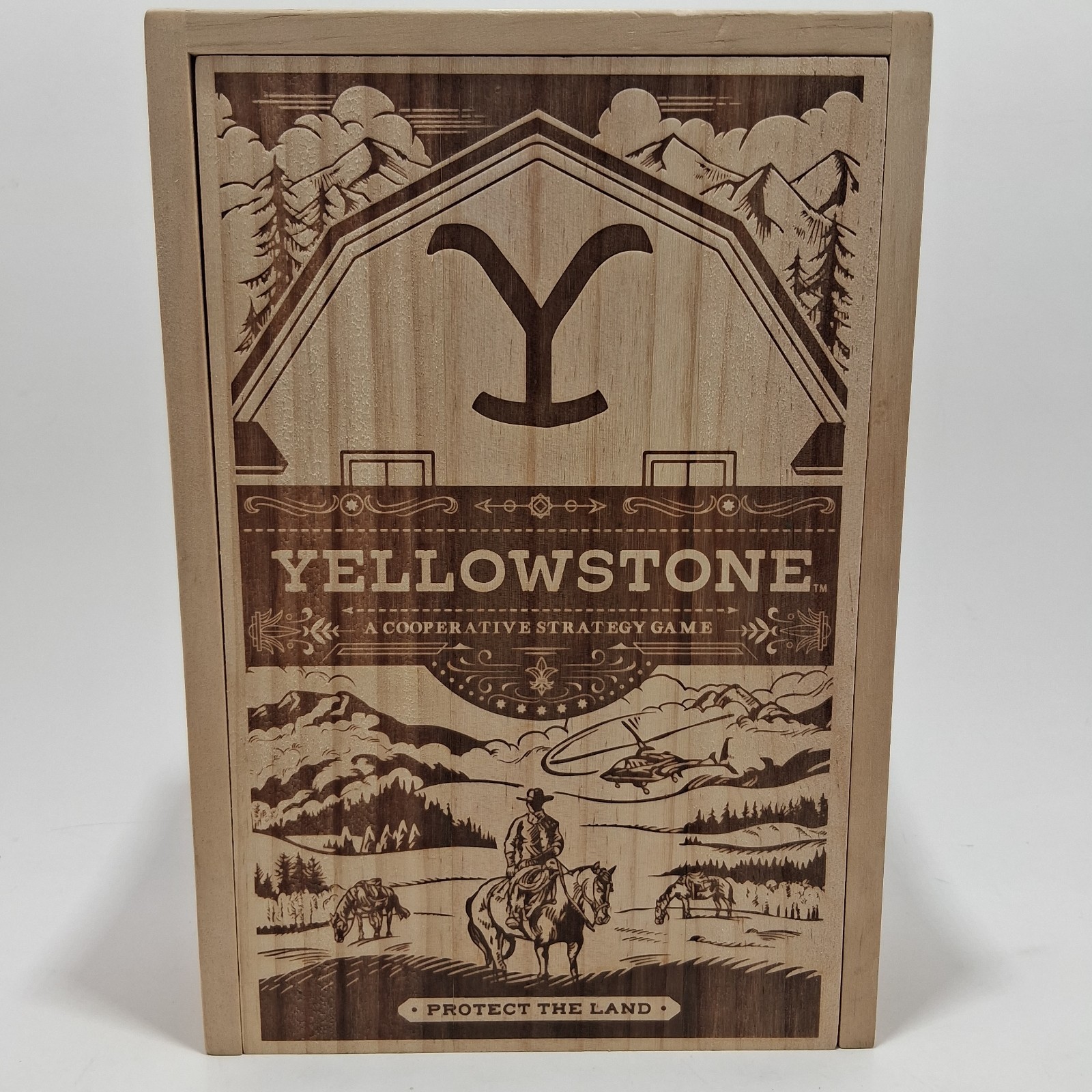 Buffalo Games Yellowstone The Cooperative Board Game for Adults New Open Box