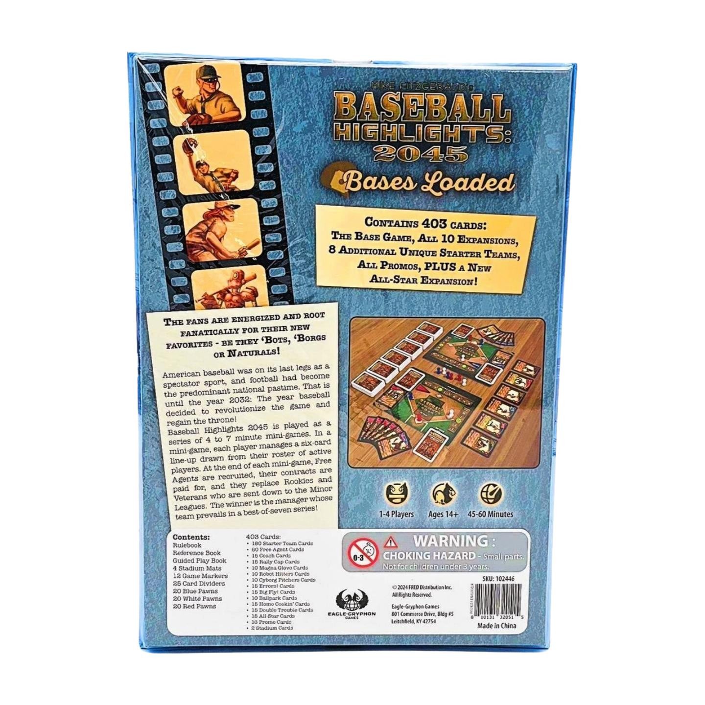 Baseball Highlights: 2045 Bases Loaded Edition by Eagle-Gryphon Games SEALED