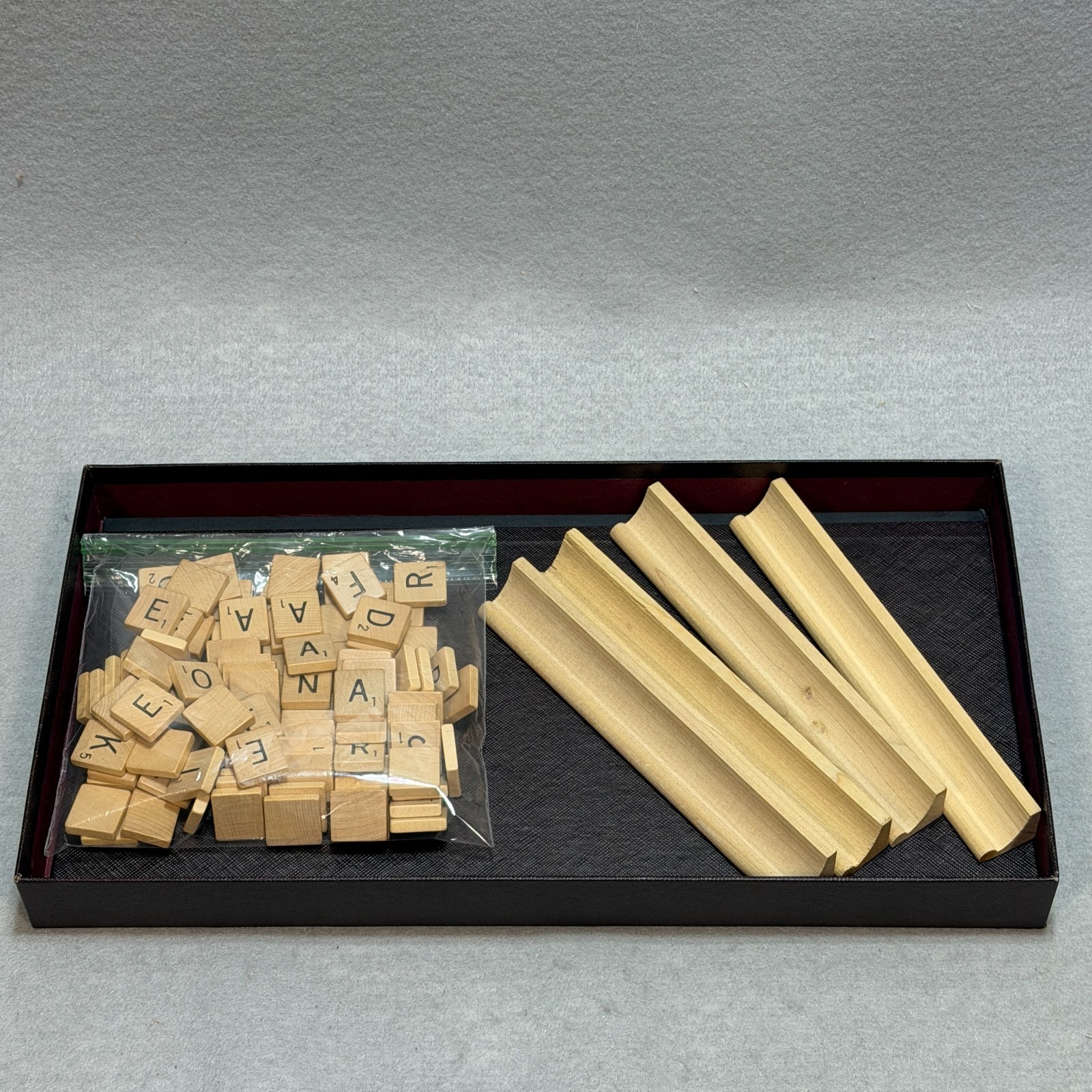 Vintage 1950s Scrabble Crossword Game Complete 100 Tiles Selchow & Righter