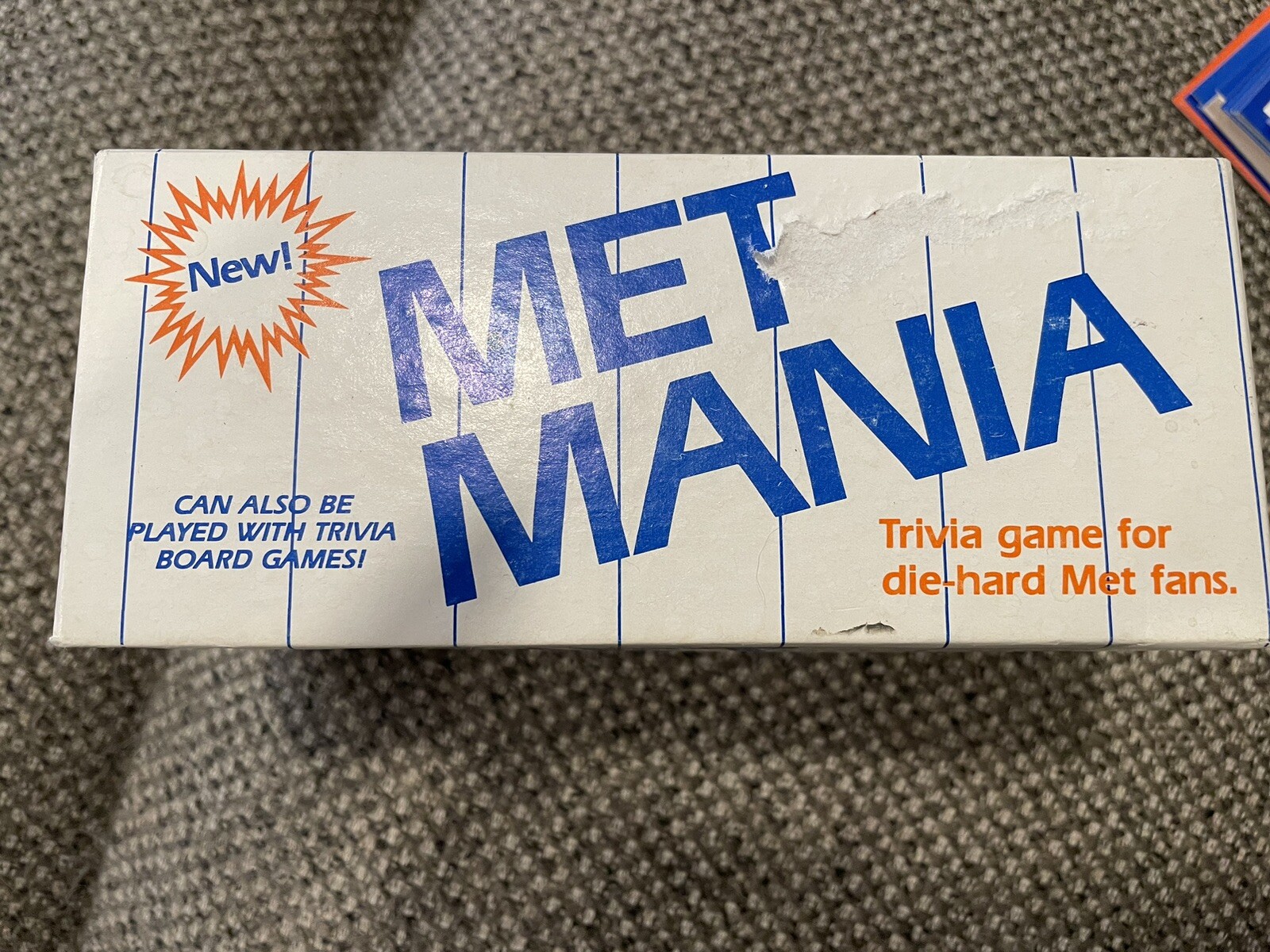 Vintage 1985 Target Met Mania Die Hard Met Edition SPORTS Trivia Game RARE