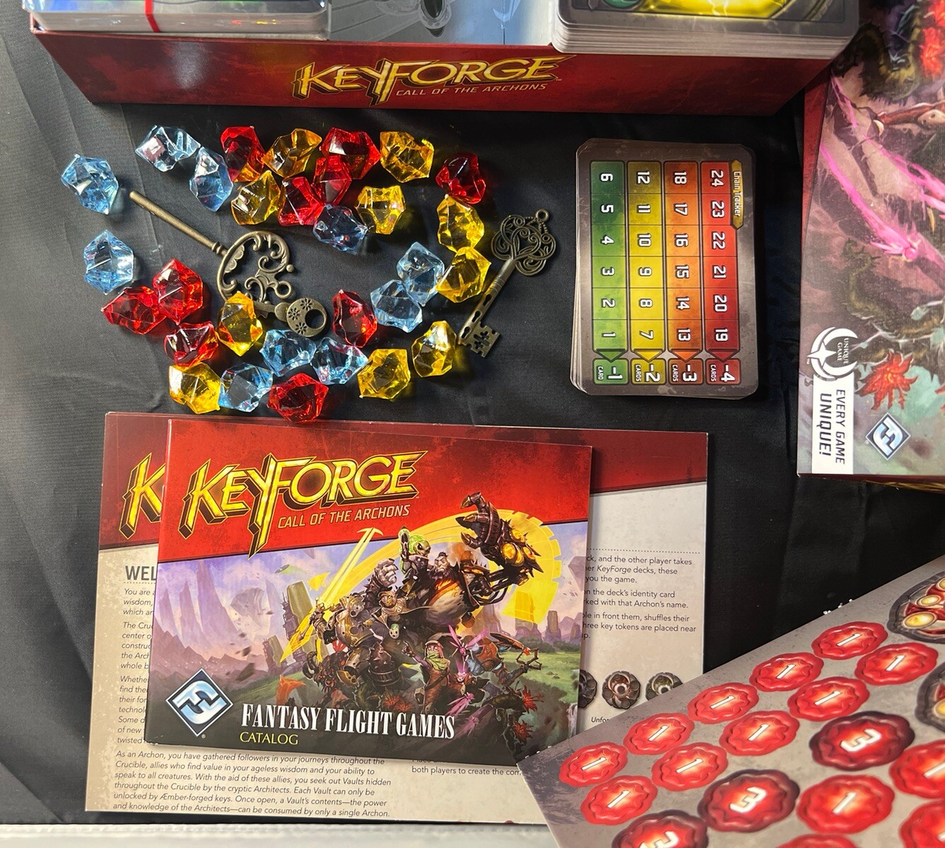 Keyforge Board Game – Card Game – Extra Decks & Upgrades