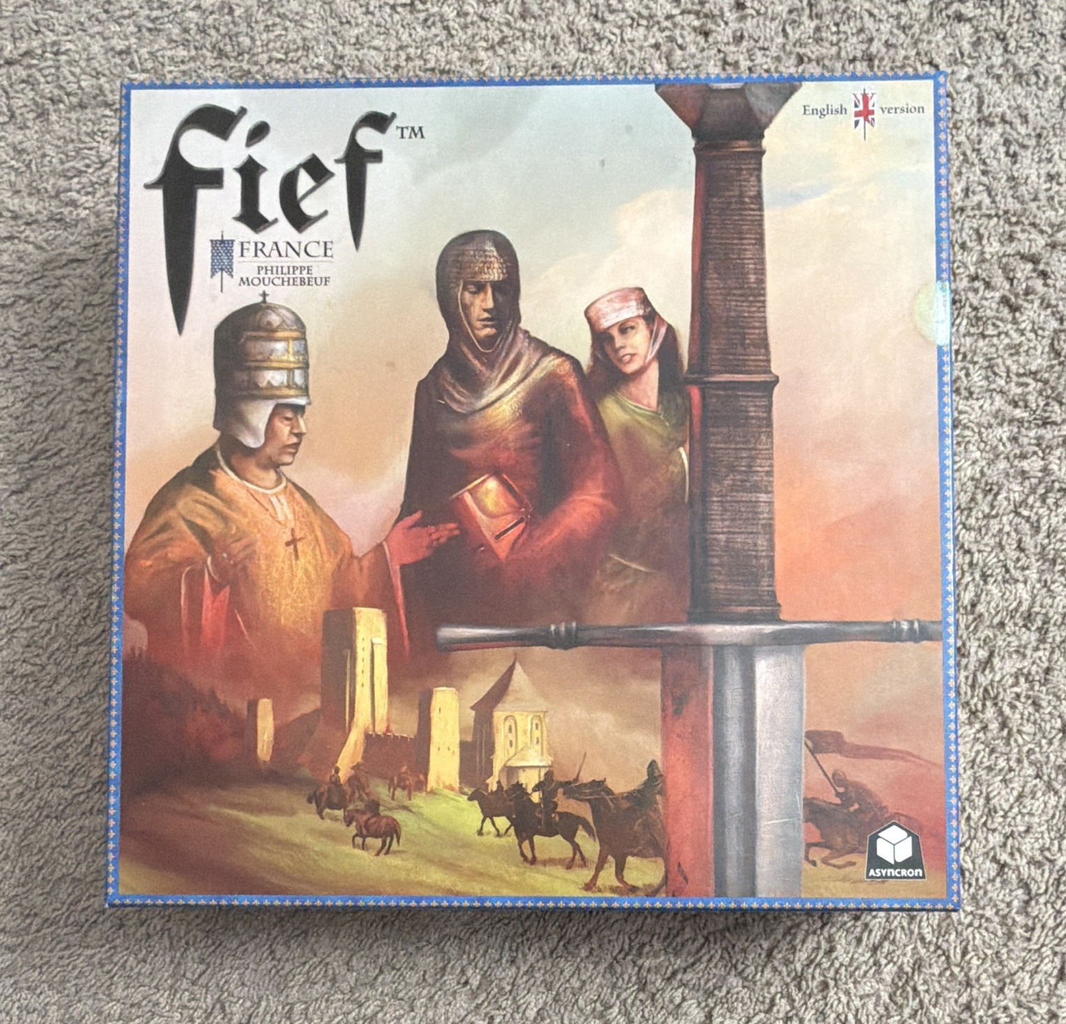 Asyncron Fief France Strategy Board Game, English Version