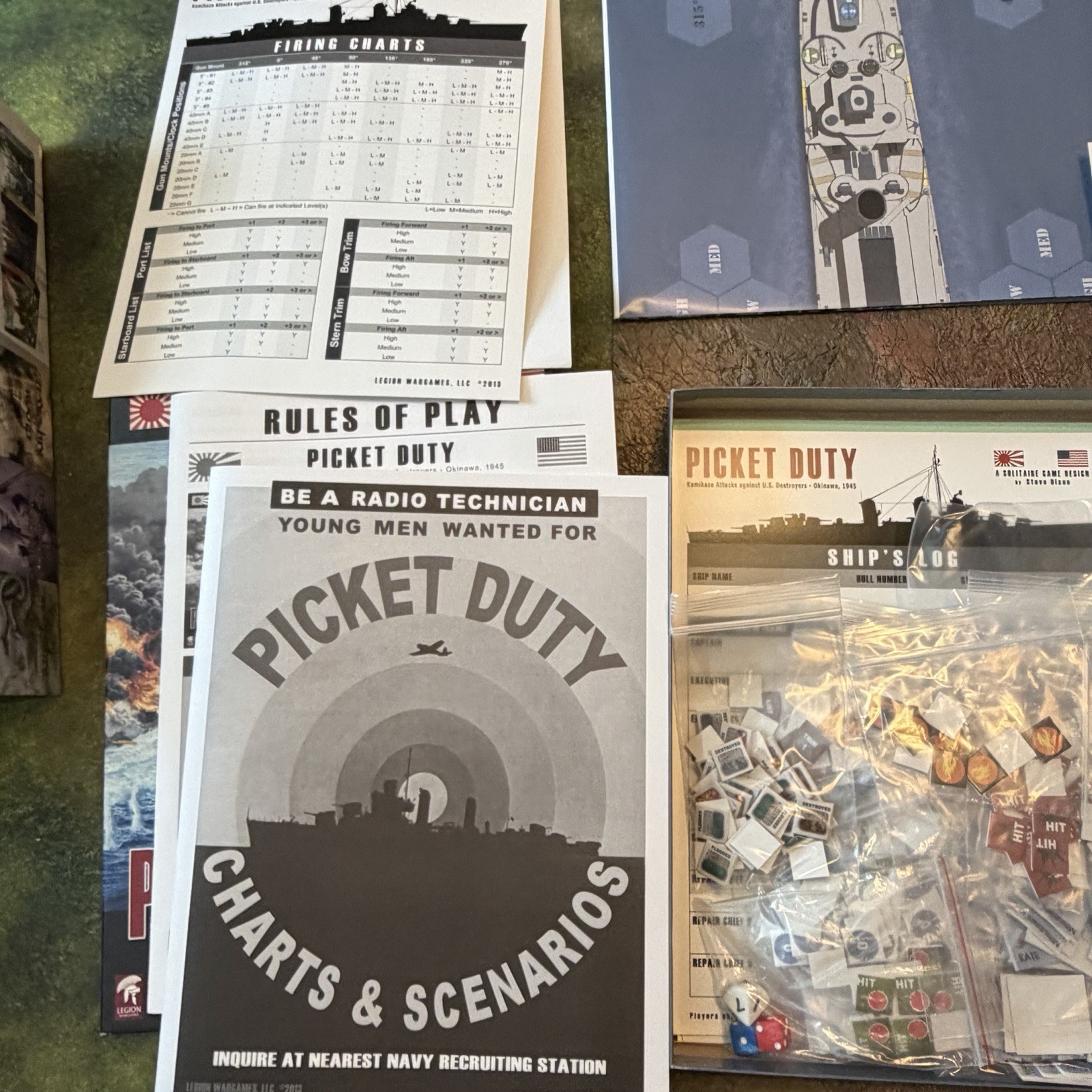 Picket Duty Board Game. Solitaire