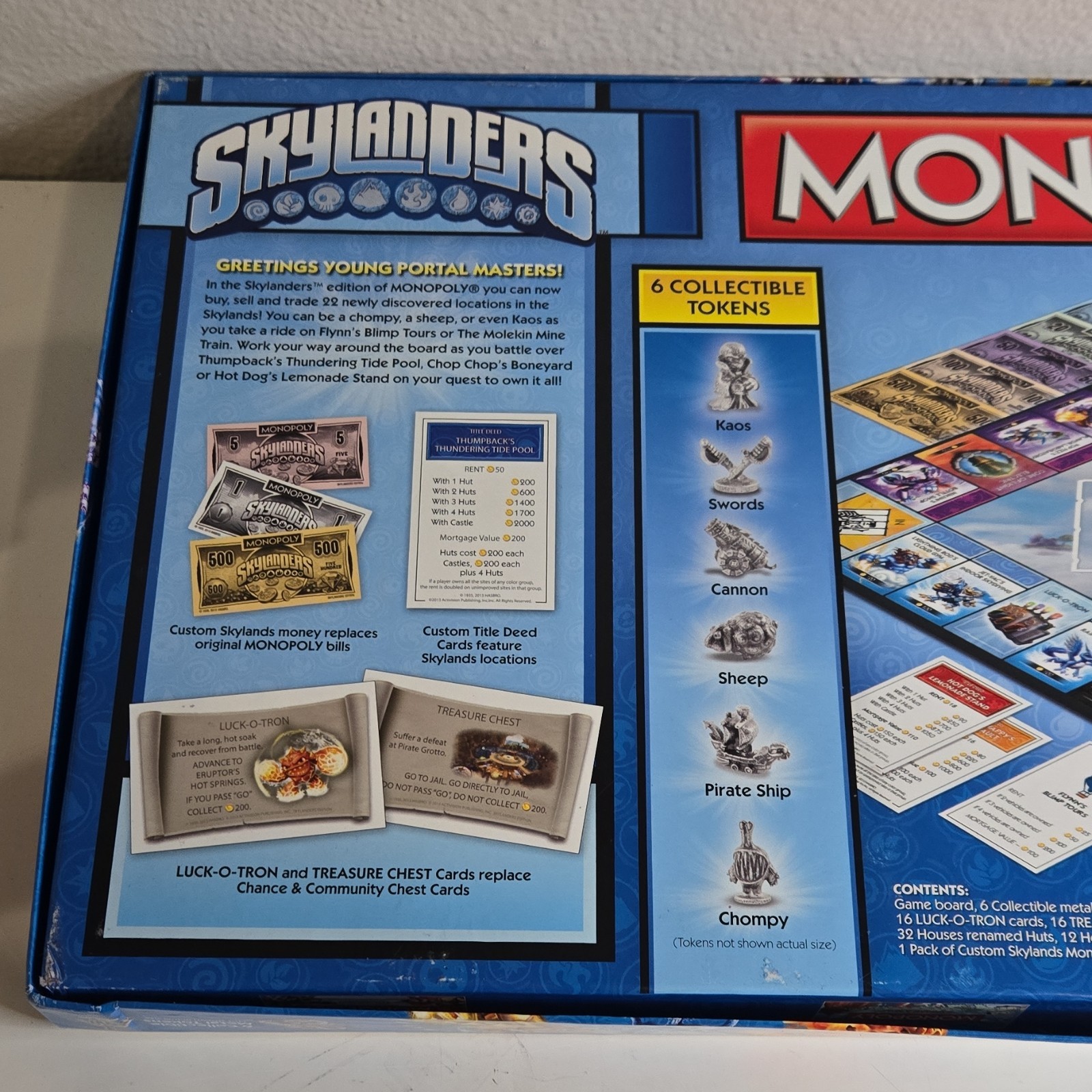Skylanders Edition Monopoly Board Game Complete 2013