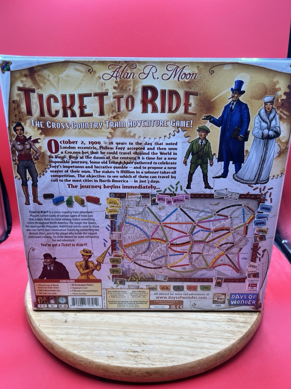 Ticket To Ride by Alan R. Moon Adventure Strategy Board Game New