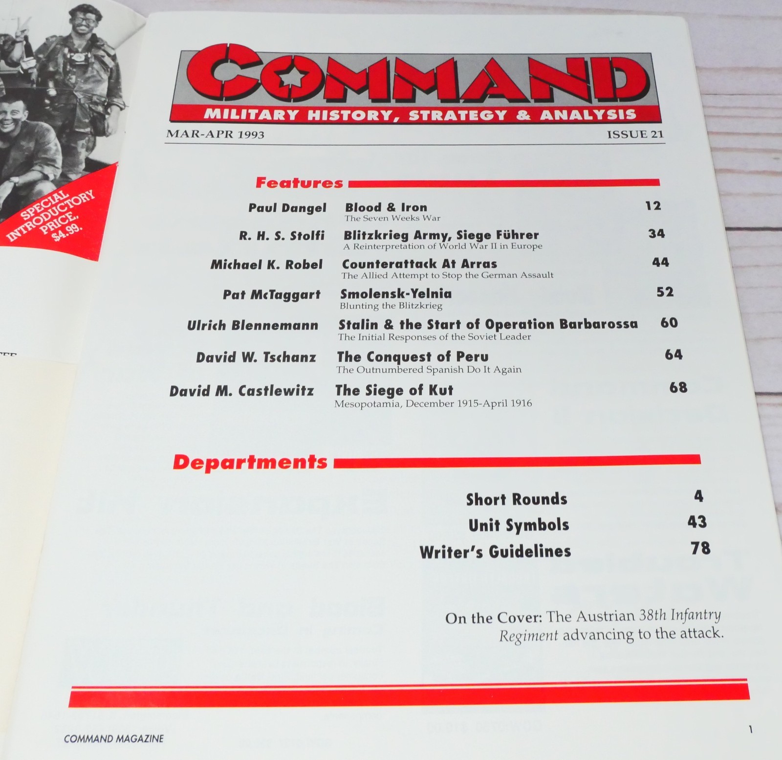 Command Magazine 21, Blood & Iron: Battle of Koniggratz 1866 Complete-Unpunched