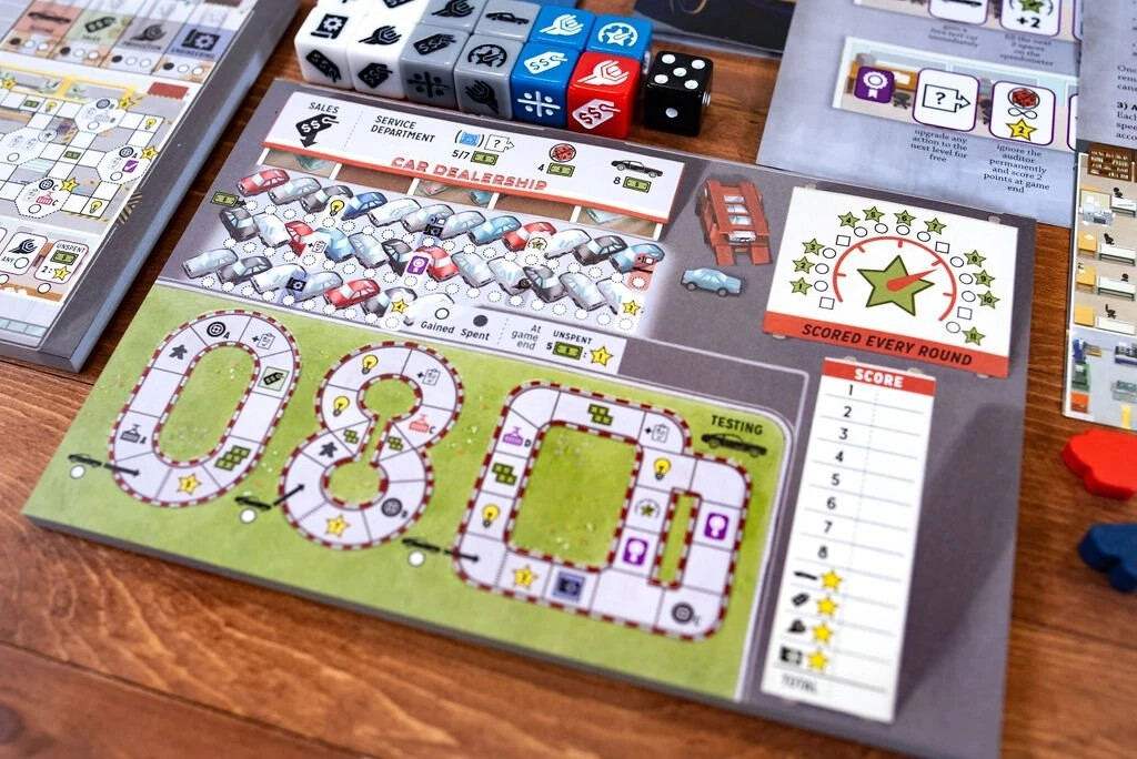 🎲🚗 NIS – Motor City – ROLL N WRITE Automotive Empire Game 🚗🎲