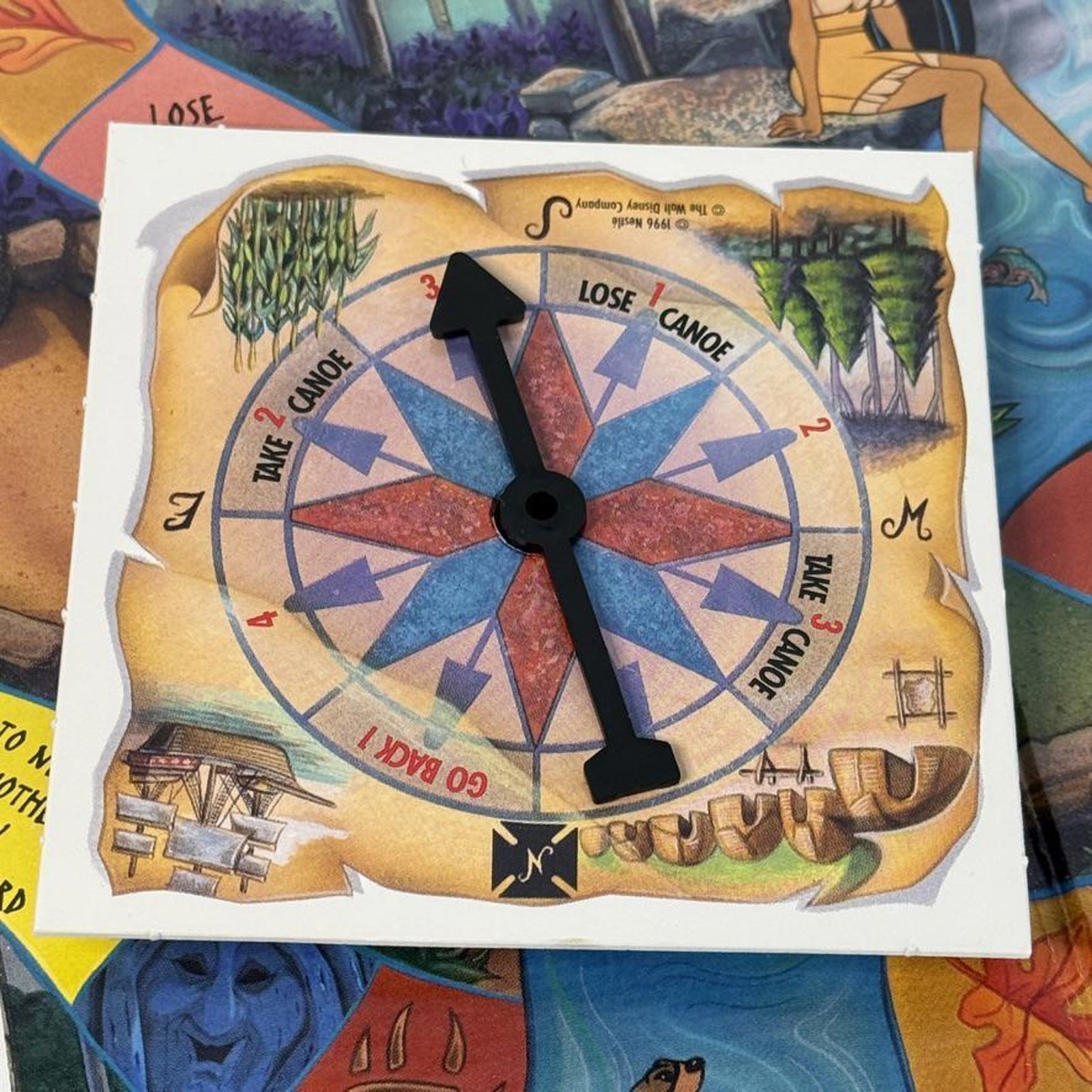 1996 Promo Disney’s Pocahontas Adventure VCR Board Game- Nestle Quik
