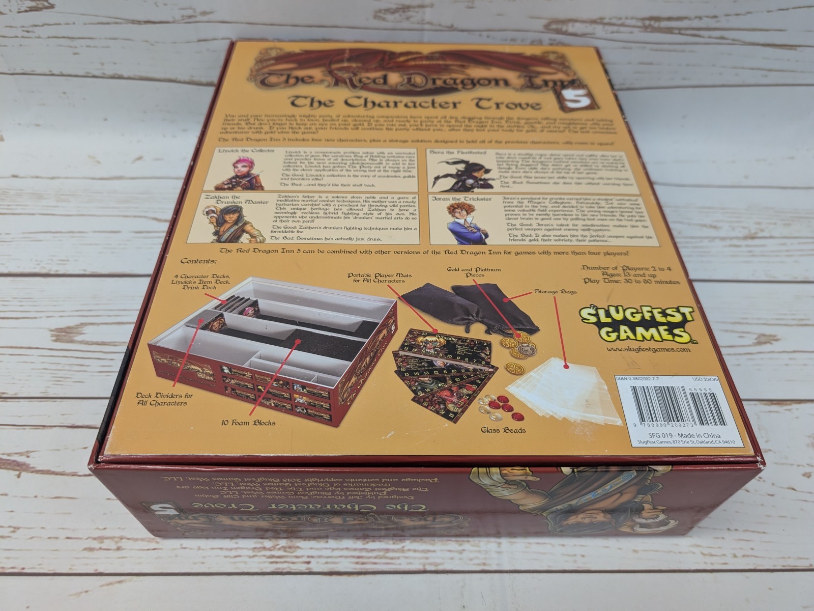 The Red Dragon Inn 5 The Character Trove Cards NIS Open Box Slugfest Games