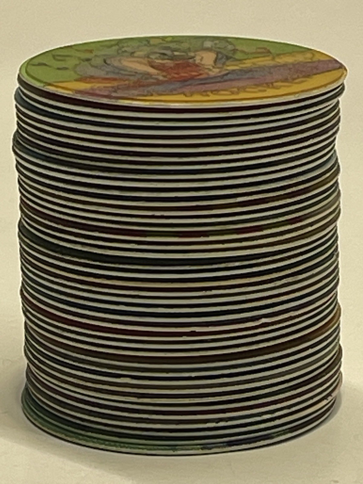 Vintage Set Of “40” LOONEY TUNES HOLOGRAPHIC TAZOS (POGS) /SABRITAS MEXICO 1994