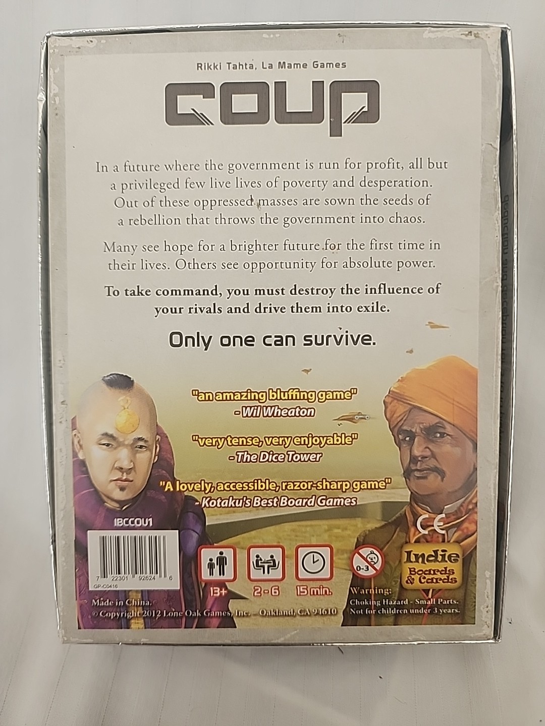 Coup – The Dystopian Universe 2012 Rikki Tahta La Mame Games