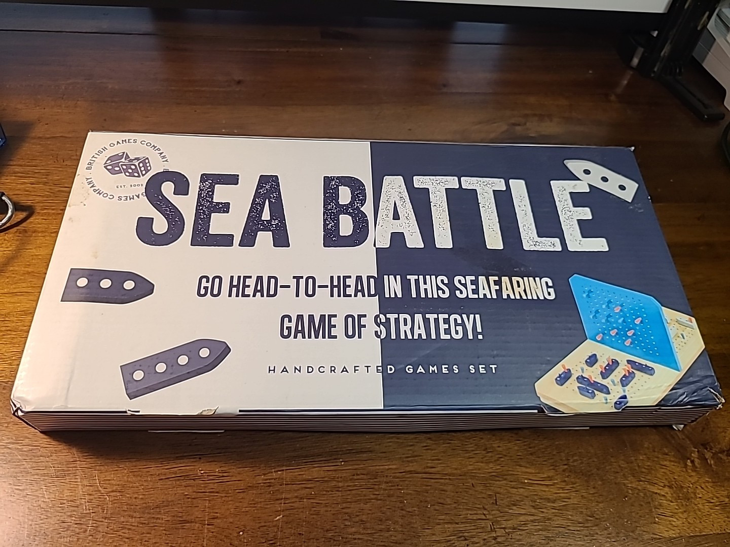 VTG Sea Battle Handcrafted Games Set British Games Company, HTF