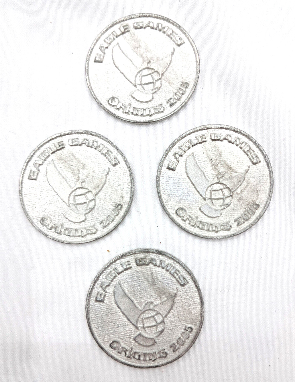 Set of 4 Eagle Games Sid Meier’s Pirates! Generic Event Token Origins 2005