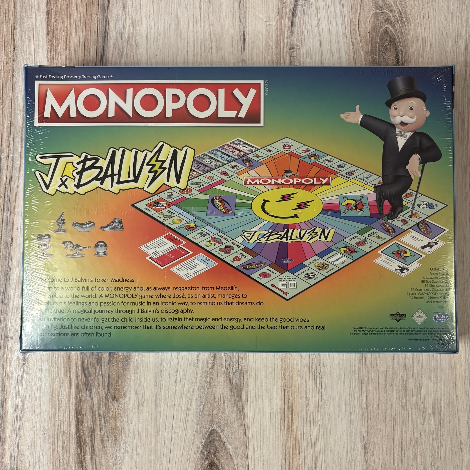 Monopoly J Balvin Token Madness Board Game New Sealed Hasbro USA Top Trumps NIB