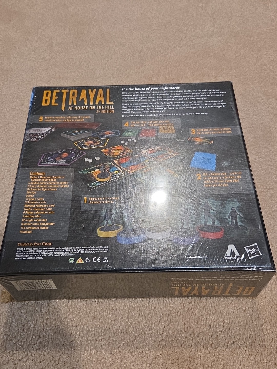 Betrayal at House on the Hill Board Game Horror Game (3rd Edition) Sealed New
